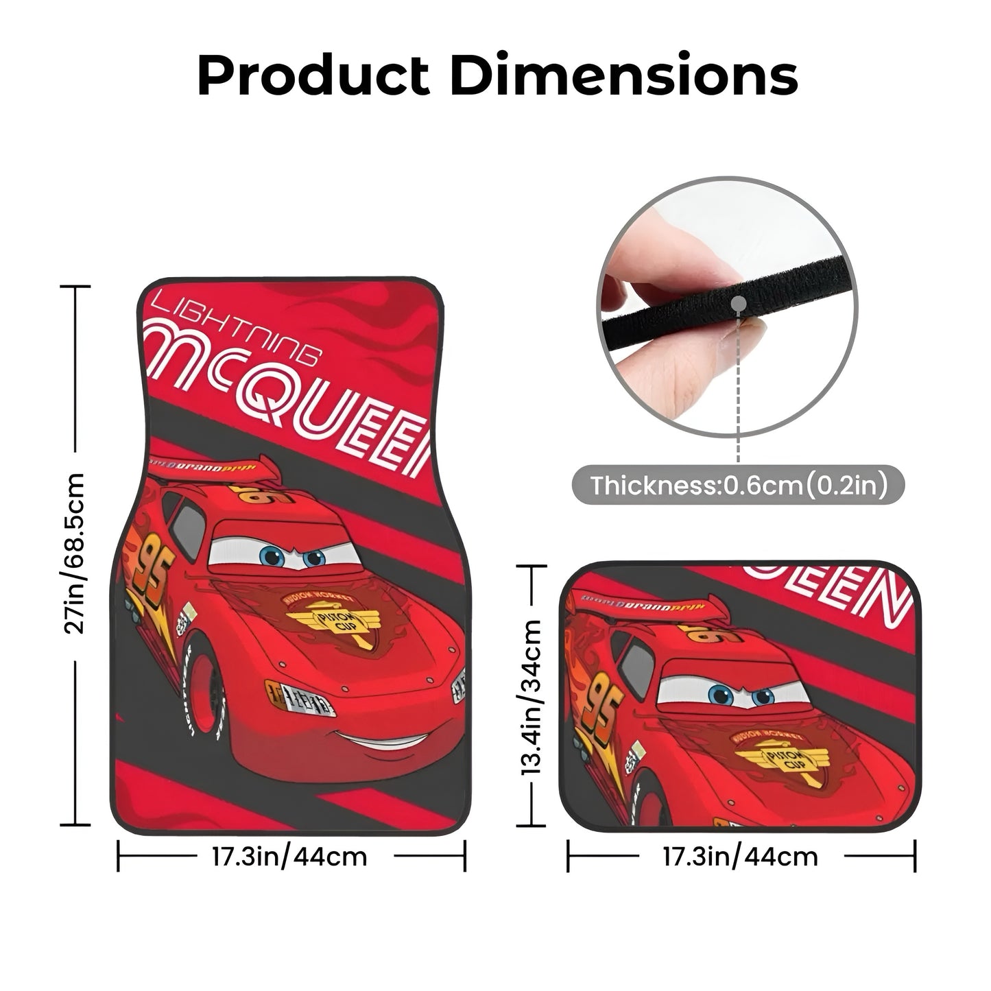 Lightning McQueen Car Mats