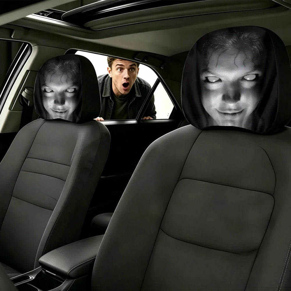 Scary Car Headrest Covers