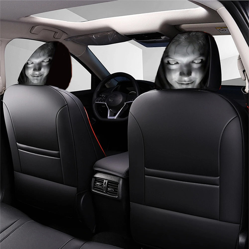 Scary Car Headrest Covers